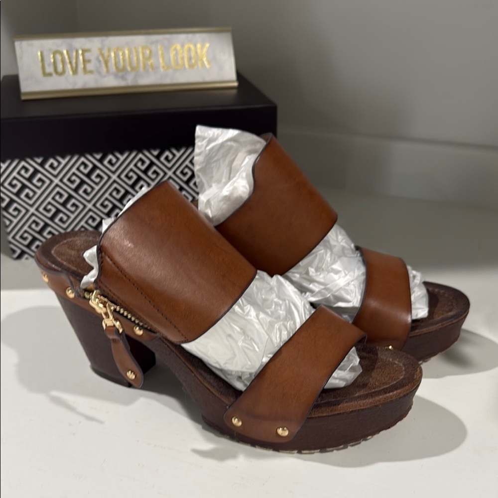 Brown Leather Women's Sandals